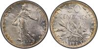 France 50 centimes 1908 Semeuse Splendide à FDC PCGS MS64 86.70 £ free shipping