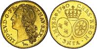 France Louis XV Louis d or au Bandeau Paris  1740 FDC PCGS MS64 flan miroir Top Pop
