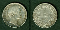 Altdeutschland Gulden Bayern 1/2 1843 ss -