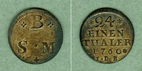 Altdeutschland 1/24 Taler Braunschweig Wolfenbüttel (Groschen) 1760 IDB vz+ -