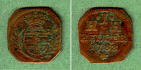Altdeutschland 1 Heller Sachsen Hildburghausen 1788 ss+ -