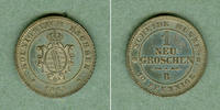 Altdeutschland 1 Groschen Sachsen 1 Neugroschen (10 Pfennige) 1863 B f.st -