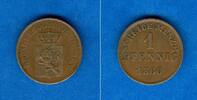 Altdeutschland 1 Pfennig Hessen Darmstadt 1860 f.vz -