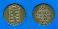 Altdeutschland 1/24 Taler Sachsen Weimar und Eisenach 1824 ss-vz -