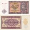 Banknoten 10 DEUTSCHE MARK DDR: 1955 Ro.350a I -