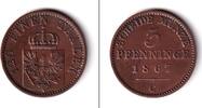 Altdeutschland 3 Pfennige Preussen 3 Pfenninge 1867 C ss-vz -