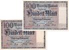 Banknoten 100 Mark Lot: 2x BAYERN 100 MARK 1922 BAY4 Serie C+D II- -