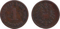 Deutsches Kaiserreich 1 Pfennig 1876 DEUTSCHES REICH 1 Pf. 1876 G (J.1) ... 12.83 £  +  8.58 £ shipping