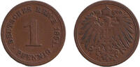 Deutsches Kaiserreich 1 Pfennig 1891 DEUTSCHES REICH 1 Pf. 1891 E (J.10)... 16.30 £  +  8.58 £ shipping