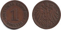 Deutsches Kaiserreich 1 Pfennig 1902 DEUTSCHES REICH 1 Pf. 1902 F (J.10)... 8.50 £  +  8.58 £ shipping