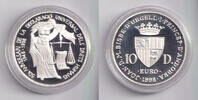 Andorra 10 Diners ANDORRA 10 Diners 1998 (#143) SILBER PP -