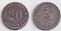 Deutsches Kaiserreich 20 Pfennig 1875 DEUTSCHES REICH 20 Pfennig 1875 J ... 8.29 &pound;  +  9.23 &pound; shipping