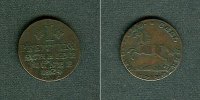 Altdeutschland 1 Pfennig Braunschweig 1 Pfenning 1824 ss+ -