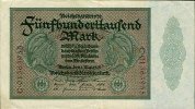 Banknoten 500.000 Mark 500.000 MARK 1923 Ro.87b II -