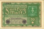 Banknoten 50 Mark 50 MARK 1919 Ro.62b I -
