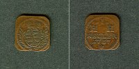 Altdeutschland 1 Heller Sachsen Hildburghausen 1787 ss-vz -