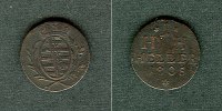 Altdeutschland 1 Heller Sachsen Hildburghausen 1805 ss+ -