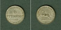 Altdeutschland 6 Pfennige Hannover 1847 B vz-stgl. -
