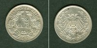 Deutsches Kaiserreich 1/2 Mark Deutsches Reich 1917 F vz-stgl. selten -