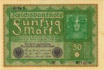 Banknoten 50 Mark 50 MARK 1919 Ro.62b I- -