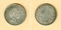 Altdeutschland 1/2 Gulden Baden 1865 vz -