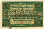 Banknoten 10 Mark 10 MARK 1920 Ro.63c III -