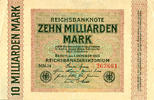 Banknoten 10 Mrd. Mark 10.000.000.000 MARK 1923 Ro.114c III+ -