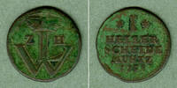 Altdeutschland 1 Heller Hessen Kassel 1755 f.ss -