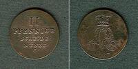 Altdeutschland 2 Pfennige Braunschweig Calenberg Hannover 1827 C vz-st.! -