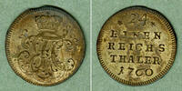 Altdeutschland 1/24 Taler Sachsen Hildburghausen 1/24 Taler (Groschen) 1760 vz -