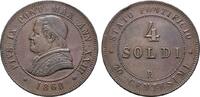 ITALIEN 4 Soldi Pius IX., 1846-1878. -