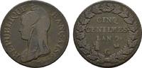 FRANKREICH Ku.-5 Centimes Directoire, 1795-1799. -