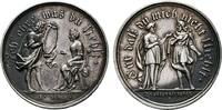 GOTHA Silbermedaille o.J. (1725), (unsigniert, Stempel von Christian We Patina. CH UNC