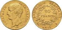 FRANKREICH 20 Francs AN 12, A. Napoléon I, 1804-1814, 1815. UNC-
