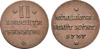 MÜHLHAUSEN IN THÜRINGEN 2 Leichte Pfennig -