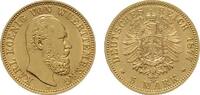 Württemberg 5 Mark 1877, F. Karl, 1864-1891. EF.