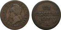 FRANKREICH Ku.-Centime AN 7 A - Paris Directoire, 1795-1799. Sehr schön 8.67 £  +  8.67 £ shipping