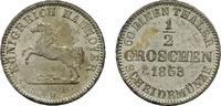 HANNOVER 1/2 Groschen Georg V., 1851-1866. -