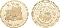 LIBERIA 10 Dollars 2006 PANDA Republik. Proof