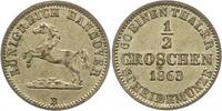 Braunschweig-Calenberg-Hannover 1/2 Groschen Georg V. 1851-1866. -