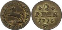 Braunschweig-Wolfenbüttel 2 Pfennig Karl I. 1735-1780. -