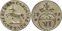 Braunschweig-Wolfenbüttel 6 Pfennig Karl I. 1735-1780. -
