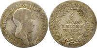 Brandenburg-Preußen 1/6 Taler Friedrich Wilhelm III. 1797-1840. -