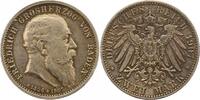 Baden 2 Mark Friedrich I. 1856-1907. -