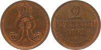 Braunschweig-Calenberg-Hannover 2 Pfennig Georg V. 1851-1866. -