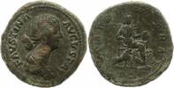 Kaiserzeit Sesterz Faustina Minor, Gemahlin des Marcus Aurelius +176. -