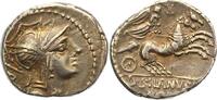 Republik Denar D. Iunius Silanus 91 v. Chr.. -