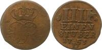 Brandenburg-Preußen Cu 1/4 Stüber 1 Friedrich II. 1740-1786. -