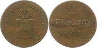 Braunschweig-Calenberg-Hannover Cu 2 Pfennig Wilhelm IV. 1830-1837. -