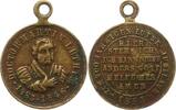 Reformation Tragbare Bronzemedaille 400. Geburtstag von Martin Luther 1883. -